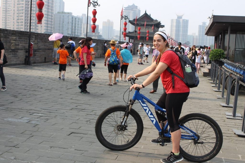 riding-a-bike-in-china with Kara Leckinger