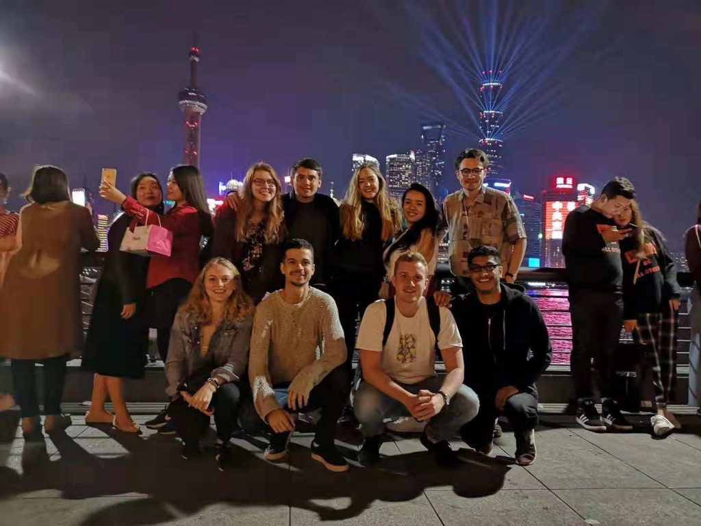 Hollie and the Generation UK interns visit the Bund in Shanghai