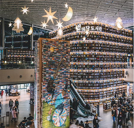 Things to do in Seoul, South Korea - Starfield Library in Gangnam