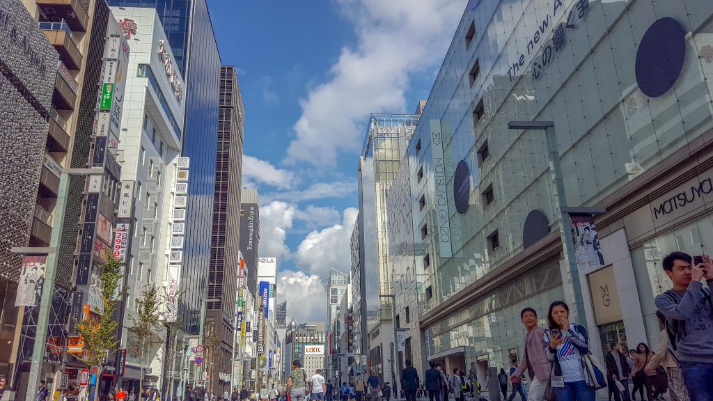 Interning in Japan ginza