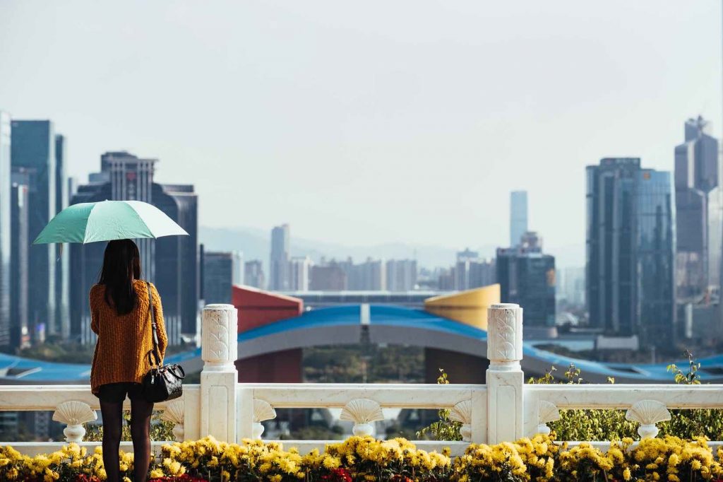 Shenzhen at day overlooking city -summer internships 2020