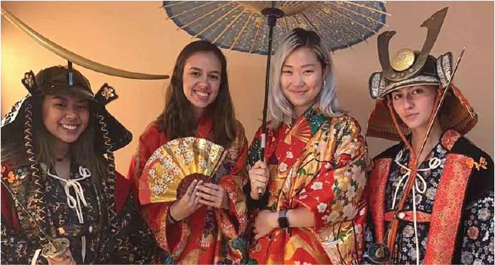 global internship program interns at the samurai museum