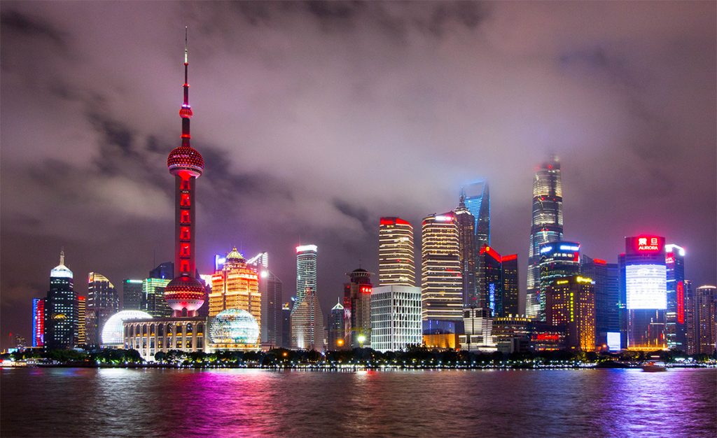 Internships in China - Shanghai night